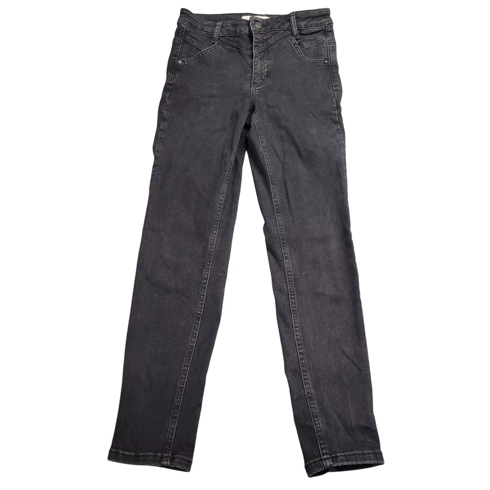 We The Free Free People Black Slim Straight Yoke Front Jeans Size 27